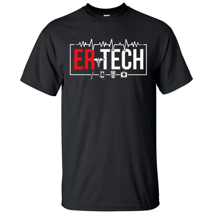 Emergency Room Technician Heartbeat ER Technicians Tall T-Shirt