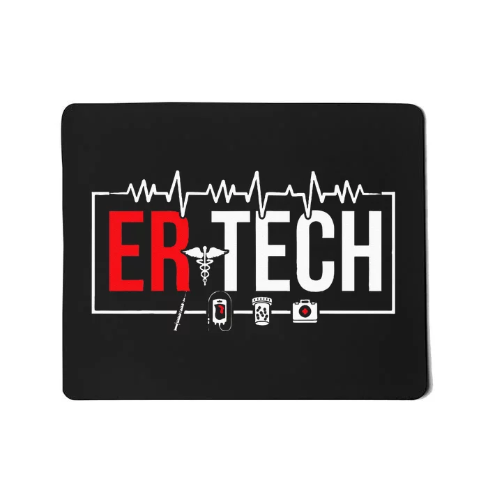 Emergency Room Technician Heartbeat ER Technicians Mousepad