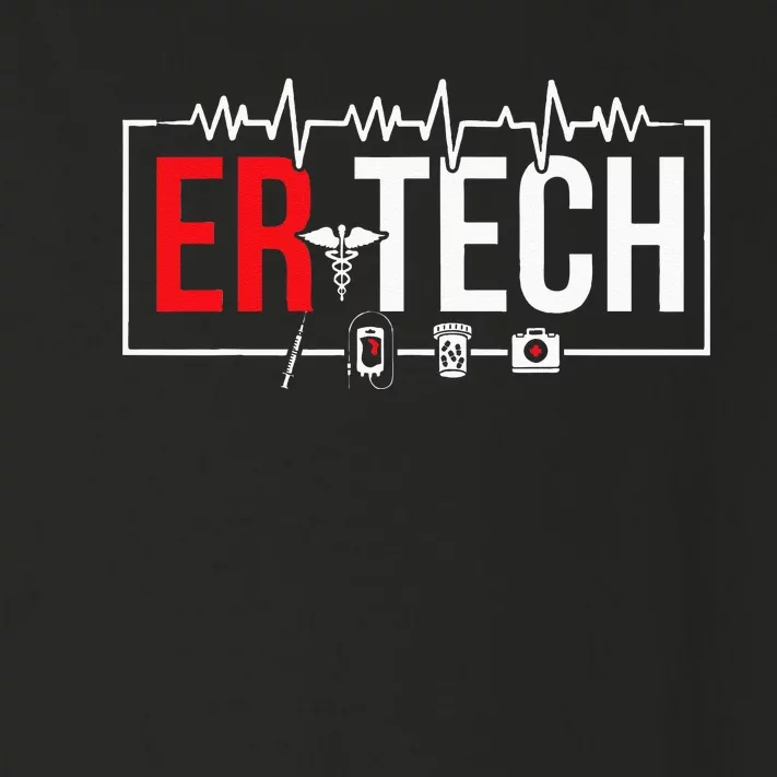 Emergency Room Technician Heartbeat ER Technicians Toddler Long Sleeve Shirt