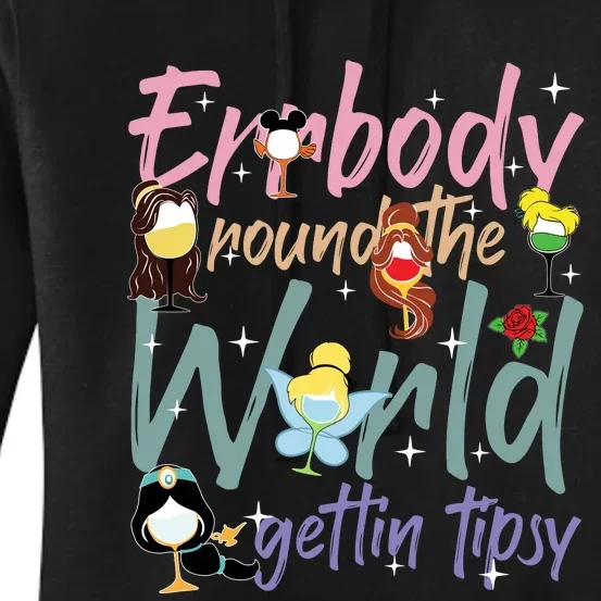 Errbody Round The World Gettin Tipsy Drinking Around The World Women's Pullover Hoodie