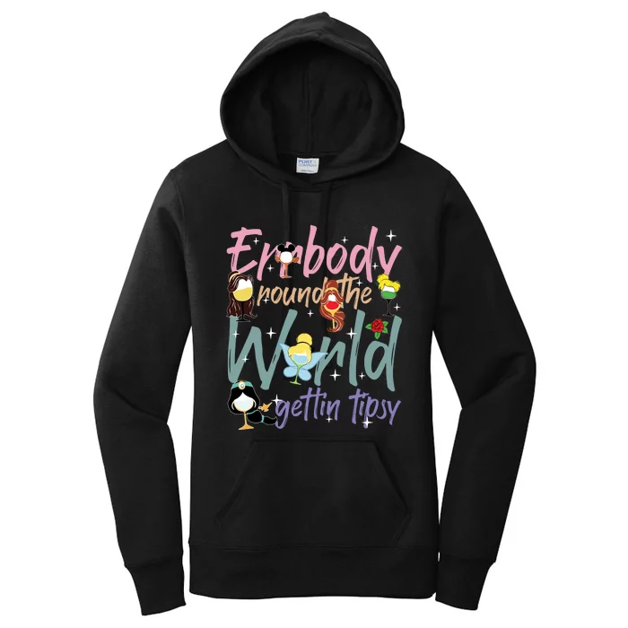 Errbody Round The World Gettin Tipsy Drinking Around The World Women's Pullover Hoodie