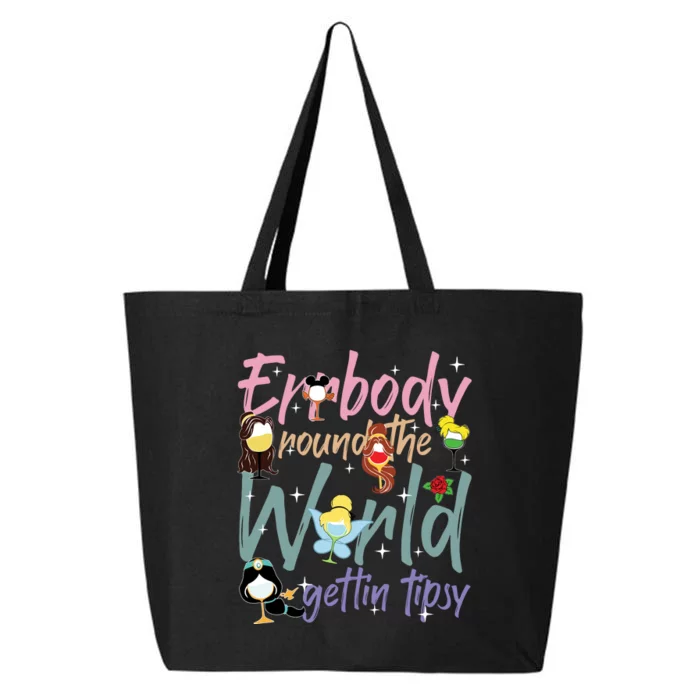 Errbody Round The World Gettin Tipsy Drinking Around The World 25L Jumbo Tote