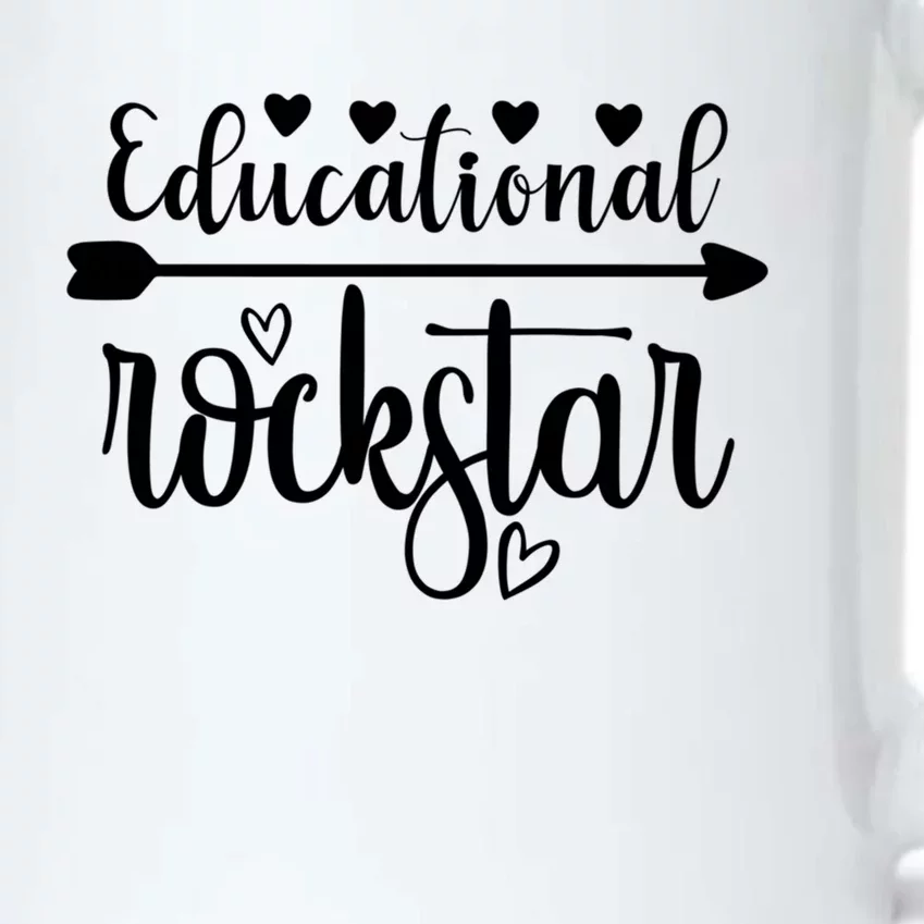 Educational Rockstar Teacher Appreciation Gift Black Color Changing Mug