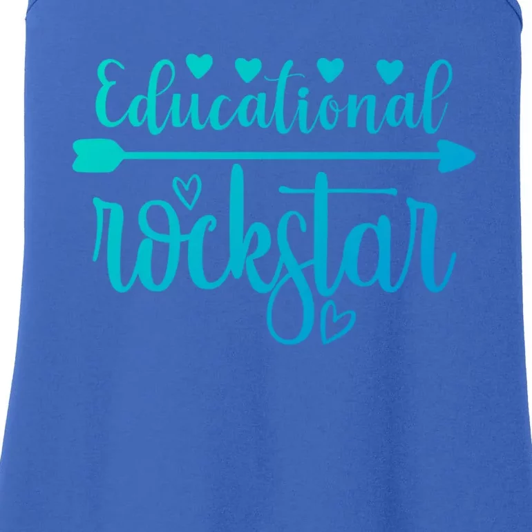 Educational Rockstar Teacher Appreciation Gift Ladies Essential Tank