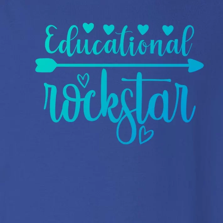 Educational Rockstar Teacher Appreciation Gift Toddler Long Sleeve Shirt