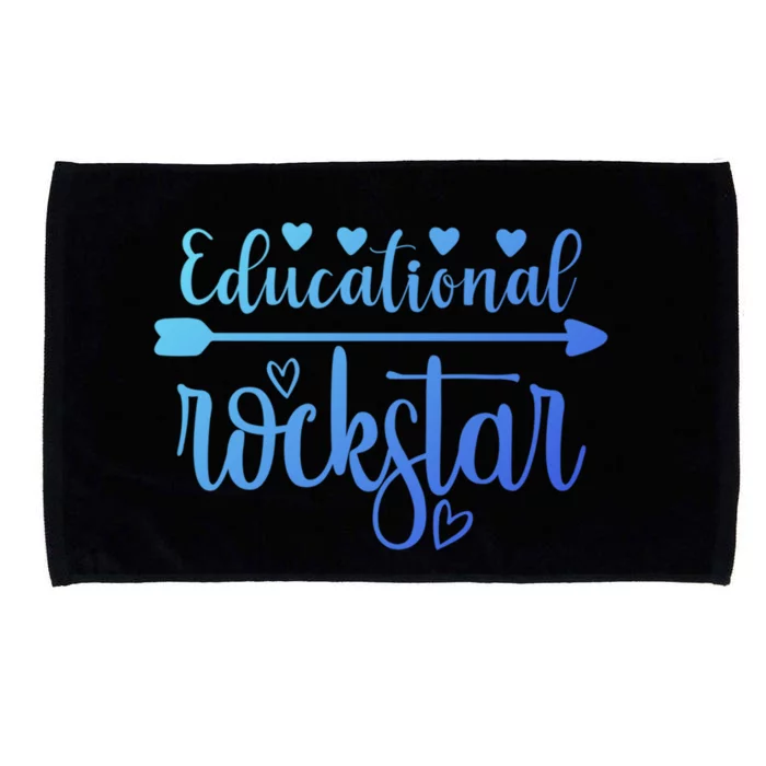 Educational Rockstar Teacher Appreciation Gift Microfiber Hand Towel