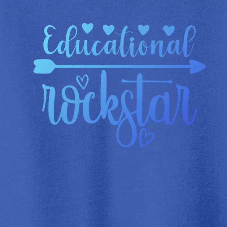 Educational Rockstar Teacher Appreciation Gift Toddler T-Shirt