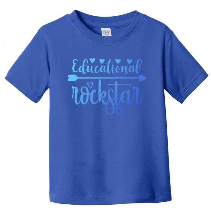 Educational Rockstar Teacher Appreciation Gift Toddler T-Shirt