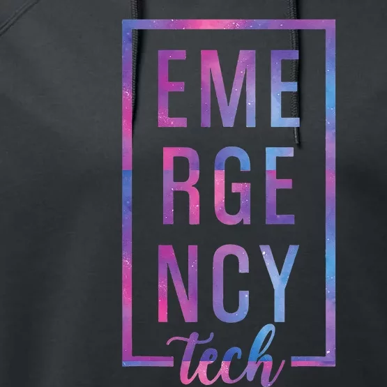 Emergency Room Tech ER Tech ER Technician Performance Fleece Hoodie