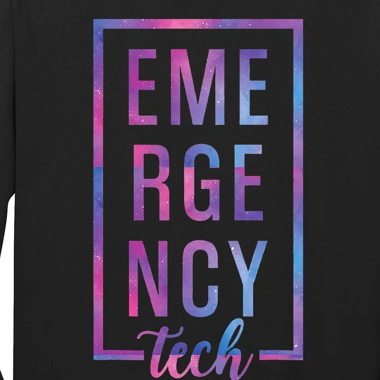 Emergency Room Tech ER Tech ER Technician Long Sleeve Shirt