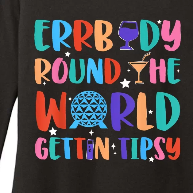 Errbody Round The World Gettin Tipsy Food And Wine Festival Womens CVC Long Sleeve Shirt