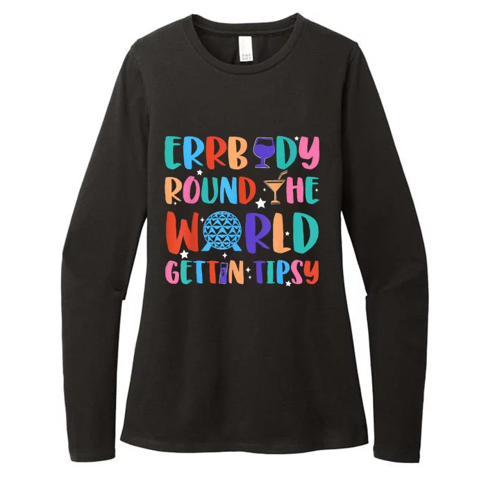 Errbody Round The World Gettin Tipsy Food And Wine Festival Womens CVC Long Sleeve Shirt