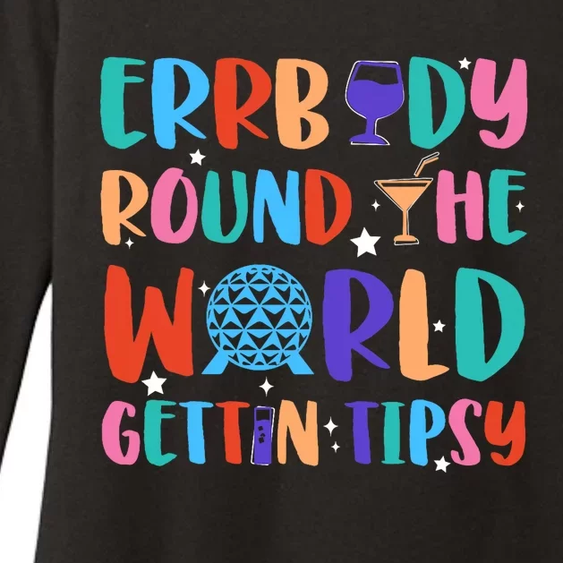 Errbody Round The World Gettin Tipsy Food And Wine Festival Womens CVC Long Sleeve Shirt