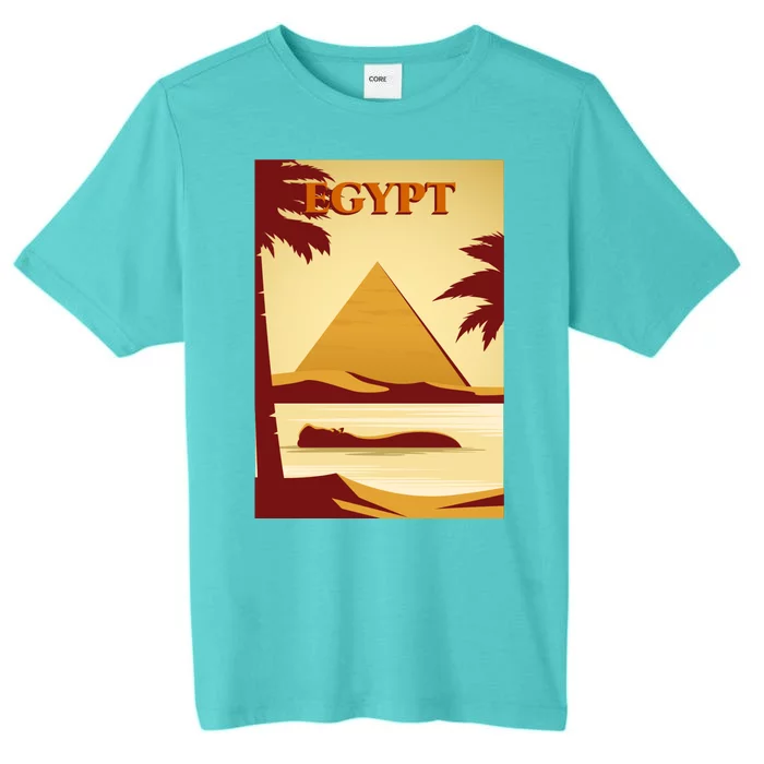 Egypt Retro Vintage Poster ChromaSoft Performance T-Shirt