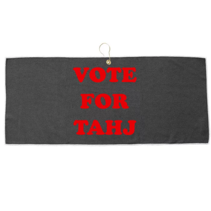 Efren Ramirez Wearing Vote For Tahj Large Microfiber Waffle Golf Towel