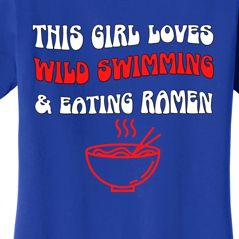 Eating Ra Wild Swimming Just Loves It Open Water Sea Great Gift Women's T-Shirt