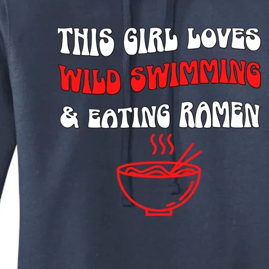 Eating Ra Wild Swimming Just Loves It Open Water Sea Great Gift Women's Pullover Hoodie