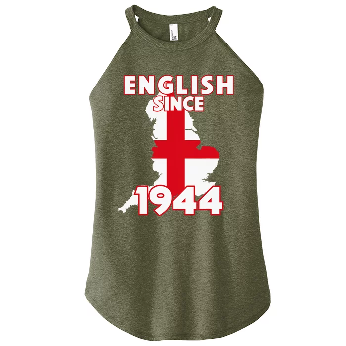 English Since 1944 Celebrate Heritage Birthday Women’s Perfect Tri Rocker Tank