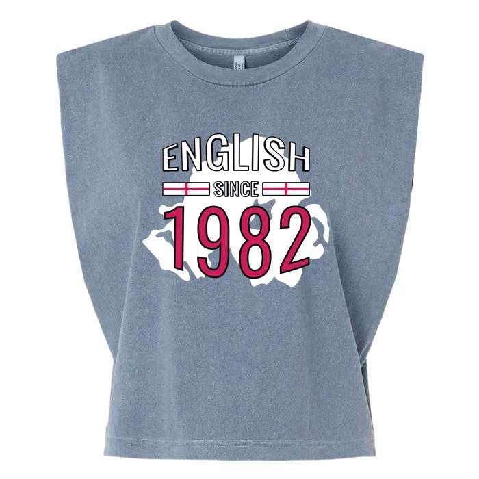 English Since 1982 Birthday Gift Garment-Dyed Women's Muscle Tee