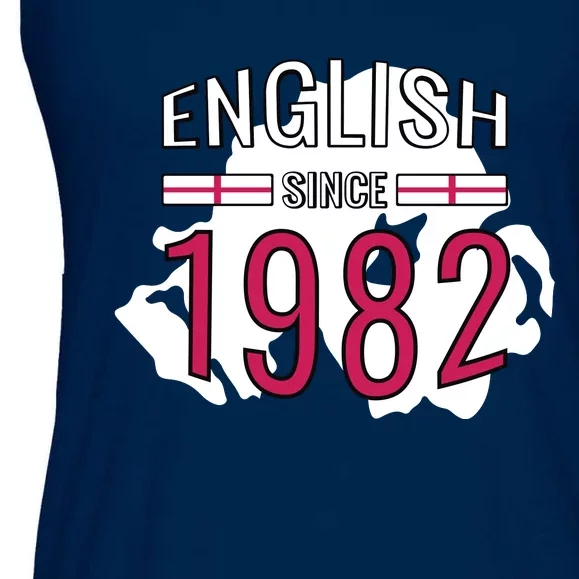 English Since 1982 Birthday Gift Ladies Essential Flowy Tank