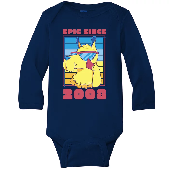 Epic Since 2008 Birthday Gift Baby Long Sleeve Bodysuit