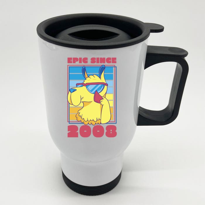 Epic Since 2008 Birthday Gift Front & Back Stainless Steel Travel Mug