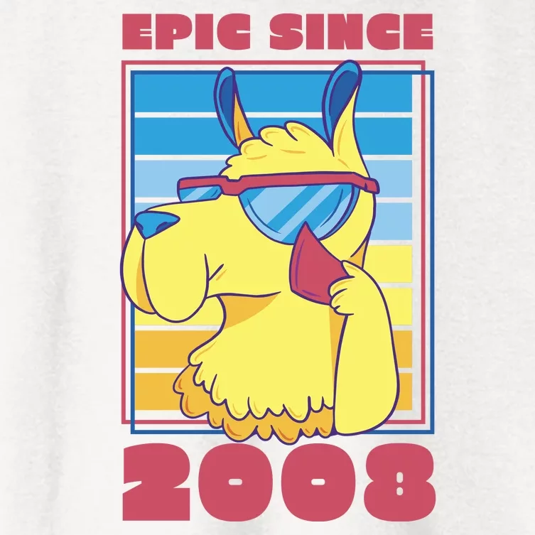 Epic Since 2008 Birthday Gift Women's Crop Top Tee