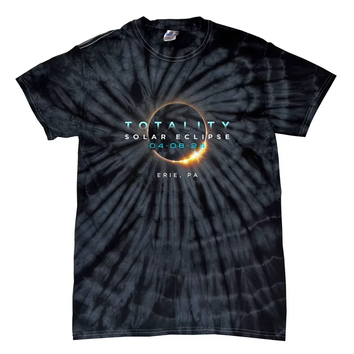 Eclipse Solar 2024 Erie Pa Totality 04 08 24 Tie-Dye T-Shirt