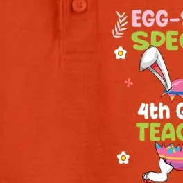 Eggstra Special 4th Grade Teacher Happy Easter Day Funny Gift Dry Zone Grid Performance Polo