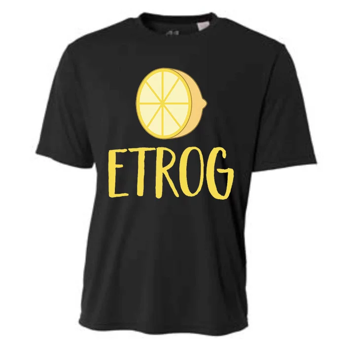 Etrog Sukkot 4 Species Citron Fruit Jewish Holiday Cooling Performance Crew T-Shirt