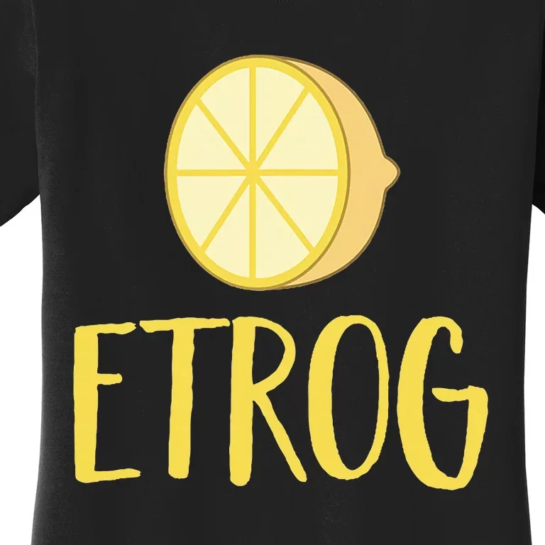 Etrog Sukkot 4 Species Citron Fruit Jewish Holiday Women's T-Shirt