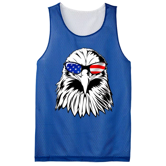 Eagle Sunglasses 4th Of July American Flag Mesh Reversible Basketball Jersey Tank