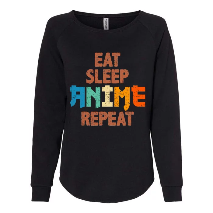 Eat Sleep Anime Repeat Anime Japanese Womens California Wash Sweatshirt