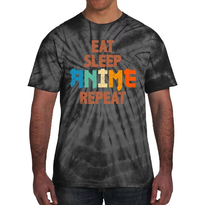 Eat Sleep Anime Repeat Anime Japanese Tie-Dye T-Shirt