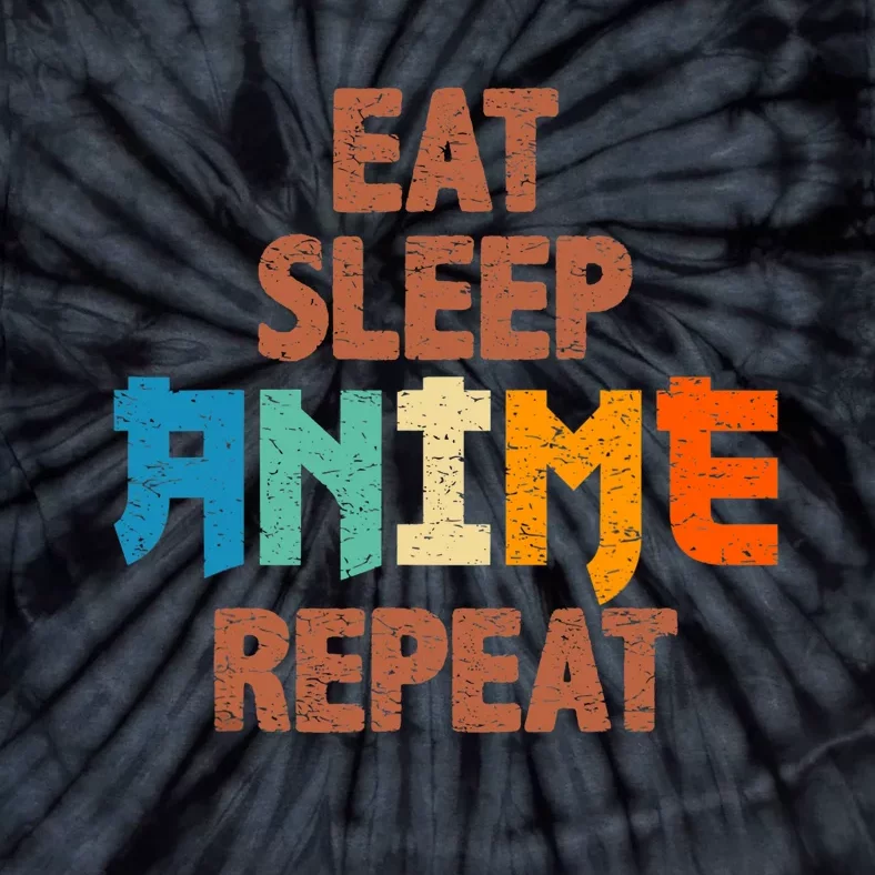 Eat Sleep Anime Repeat Anime Japanese Tie-Dye T-Shirt