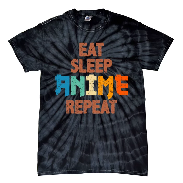 Eat Sleep Anime Repeat Anime Japanese Tie-Dye T-Shirt