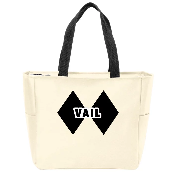 Extreme Ski At Vail Zip Tote Bag