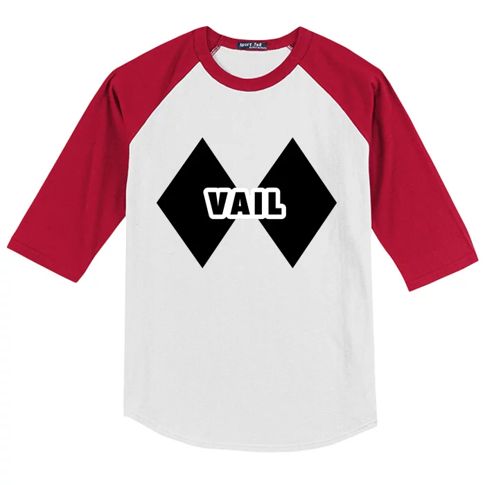 Extreme Ski At Vail Kids Colorblock Raglan Jersey