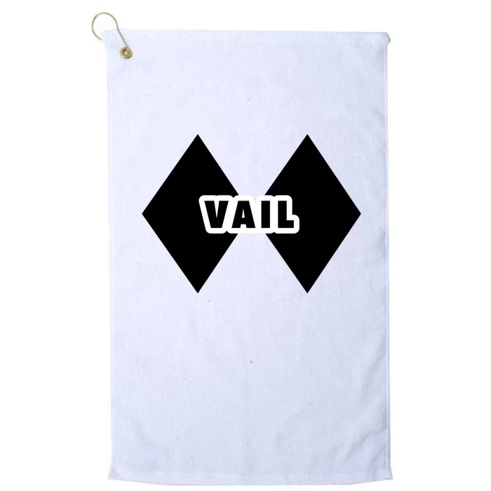 Extreme Ski At Vail Platinum Collection Golf Towel