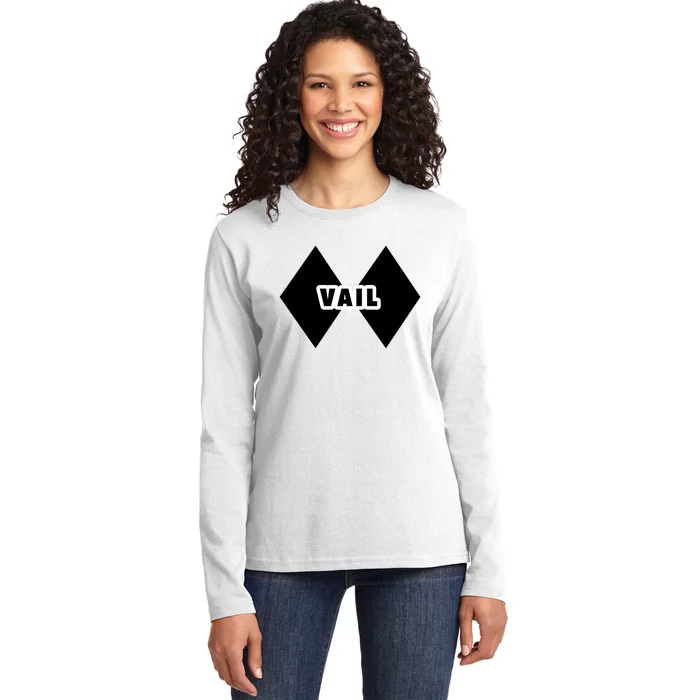 Extreme Ski At Vail Ladies Long Sleeve Shirt