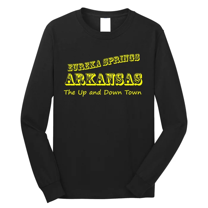 Eureka Springs Arkansas Up And Down Town Souvenir Long Sleeve Shirt