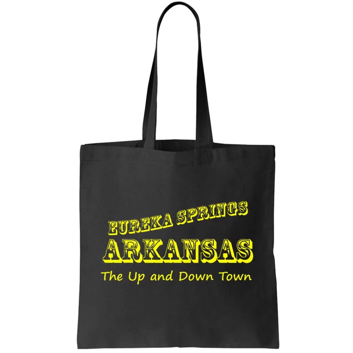 Eureka Springs Arkansas Up And Down Town Souvenir Tote Bag