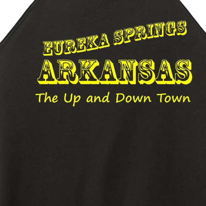 Eureka Springs Arkansas Up And Down Town Souvenir Women’s Perfect Tri Rocker Tank