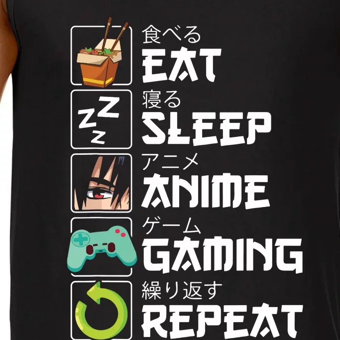 Eat Sleep Anime Gaming Repeat Kawaii Otaku Anime Manga Comfort Colors® Tank Top