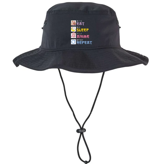 Eat Sleep Anime Repeat Kawaii Japan Otaku Gift Teenage Legacy Cool Fit Booney Bucket Hat