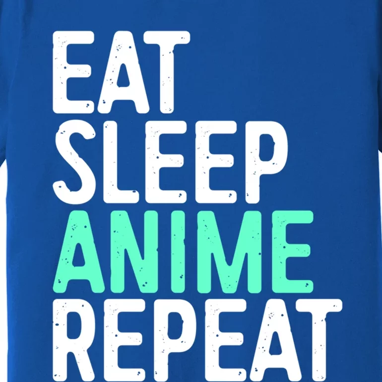 Eat Sleep Anime Repeat Gift Japanese Animation Lover Gift Meaningful Gift Premium T-Shirt