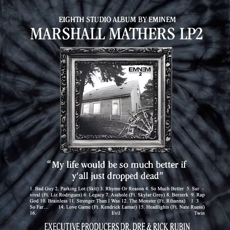 Eighth Studio Album By Marshall Mathers Lp2 Tie-Dye T-Shirt