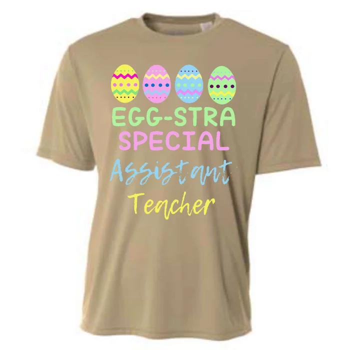 Eggstra Special Assistant Teacher Easter Christmas Cooling Performance Crew T-Shirt