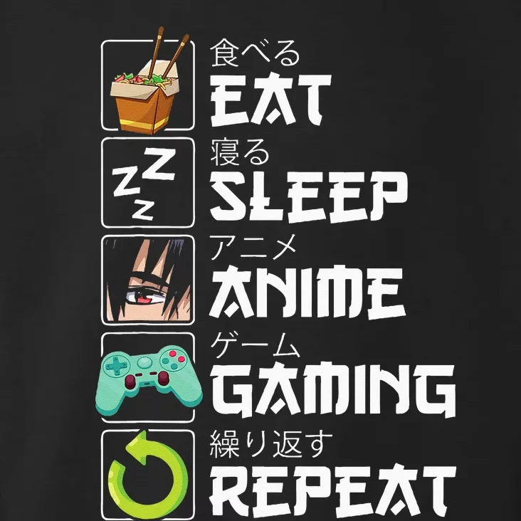 Eat Sleep Anime Gaming Repeat Kawaii Otaku Anime Manga Toddler Hoodie