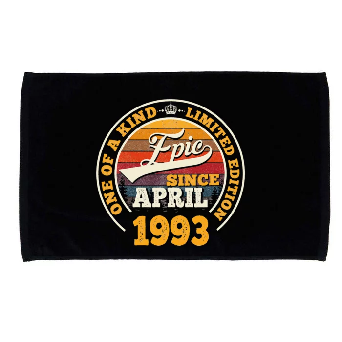 Epic Since April 1993 30th Birthday Tee 30 Years Old Microfiber Hand Towel